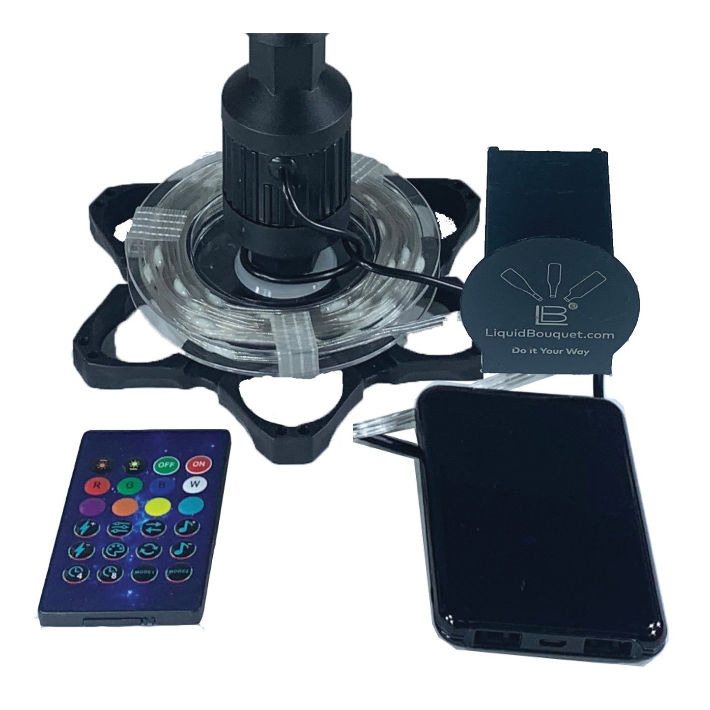 The Pumped Liquid Bouquet and Lights Accessory
